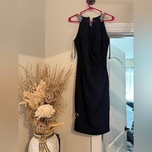Betsy Adam sequin black dress. Size 8. Worn once.